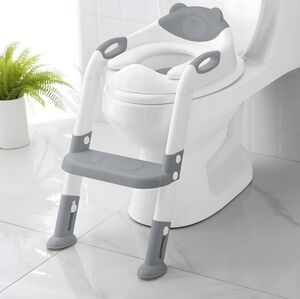 Skyroku 1.5 ft. Toilet Potty Training Seat with Step Stool Ladder for Kids.
